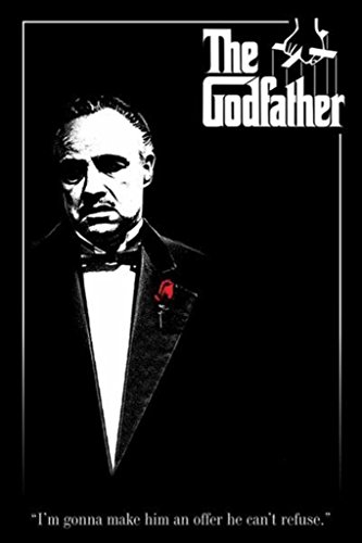Product Cover Pyramid America The Godfather-Marlon Brando-Red Rose, Movie Poster Print, 24 by 36-Inch