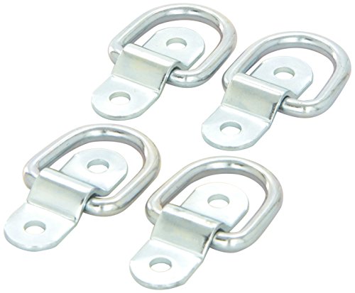 Product Cover PROGRIP 822640 Truck and Trailer Cargo Surface Mount Tie Down with D Ring: Light Duty Strength (Pack of 4)