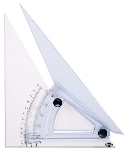Product Cover Alvin, Trig Scale Adjustable Triangle with Inking Edge, 8 Inches