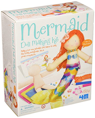 Product Cover 4M Mermaid Doll Making Kit - DIY Arts & Crafts Sewing Yarn Gift for Kids, Girls & Boys