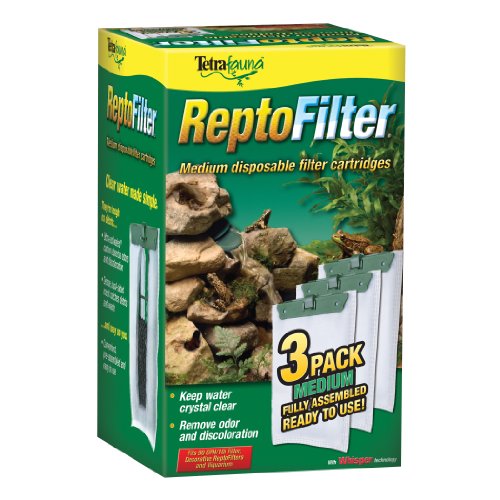 Product Cover TetraFauna ReptoFilter Filter Cartridges 3 Count, Size Medium, Filter Cartridge Refills