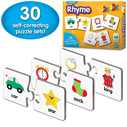 Product Cover The Learning Journey: Match It! - Rhyme - 30 Self-Correcting Rhyming Words with Matching Images For Emerging Readers