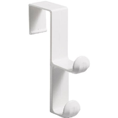Product Cover iDesign Over the Door, Organizer Hook for Coats, Hats, Robes, Towels - Double Hook, White