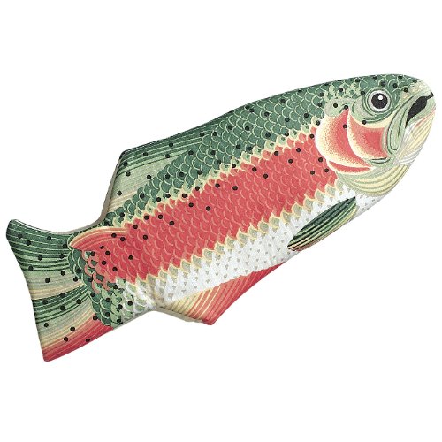 Product Cover Rainbow Trout Oven Mitt, Quilted Cotton, Designed for Light Duty Use, by Boston Warehouse
