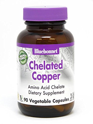 Product Cover BlueBonnet Albion Chelated Copper Vegetarian Capsules, 90 Count
