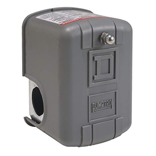 Product Cover Square D by Schneider Electric 9013FSG2J21 Air-Pump Pressure Switch, NEMA 1, 30-50 psi Pressure Setting, 20-65 psi Cut-Out, 15-30 psi Adjustable Differential