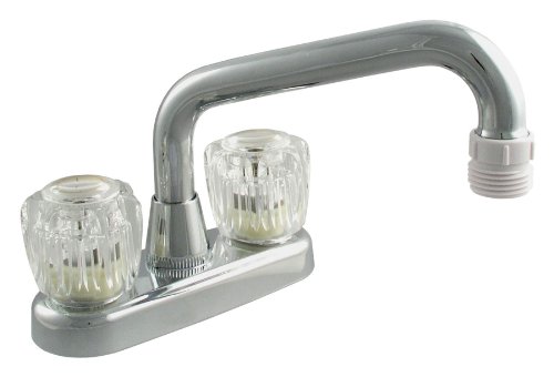 Product Cover LDR 012 5205 Laundry Faucet, Dual Acrylic Handle, AB1953-Lifetime Plastic, Chrome
