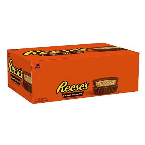 Product Cover REESE'S Peanut Butter Cups Valentines Day Chocolates, Perfect for Kids Valentines Cards 1.5 oz Packages (Pack of 36)