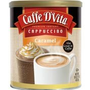 Product Cover Caffe D'Vita Caramel Instant Cappuccino, 16-Ounce Canisters (Pack of 6)