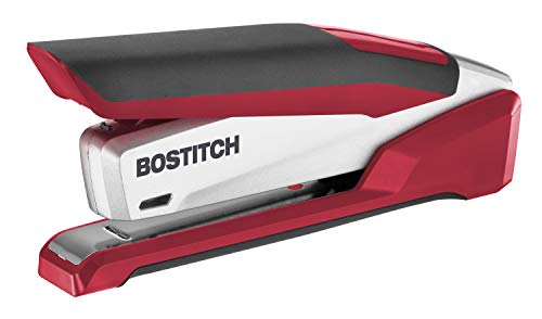 Product Cover Bostitch InPower Spring-Powered Premium Desktop Stapler - One Finger, No Effort, Red/Silver (1117)