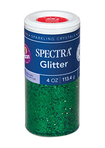 Product Cover Pacon Spectra Glitter Sparkling Crystals, Green, 4-Ounce Jar (91660)