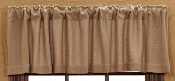 Product Cover Lasting Impressions Burlap Natural Cotton Window Valance, 16-Inch-by-72-Inch