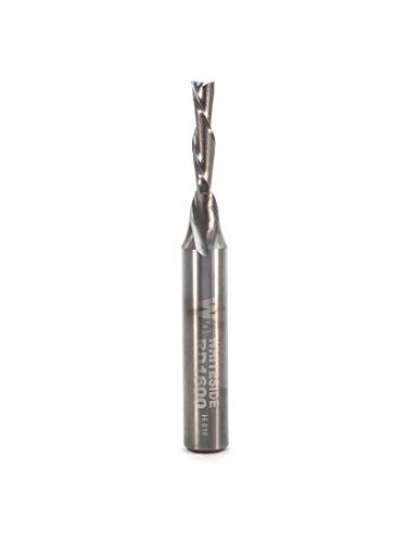 Product Cover Whiteside Router Bits RD1600 Standard Spiral Bit with Down Cut Solid Carbide 1/8-Inch Cutting Diameter and 1/2-Inch Cutting Length