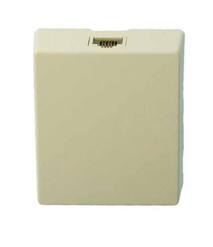 Product Cover Leviton 4625A-24I 6P4C Screw Terminal, Type 625A2 Surface Mount Jack, Ivory