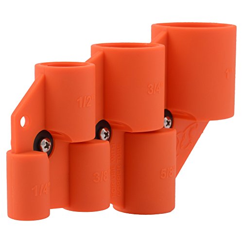 Product Cover SharkBite Depth & Deburr Deburring Depth Gauge Tool, Copper, CPVC, Pipe, 1/2 inch, 5/8 inch, 3/4 inch, 1 inch, U702A, Orange