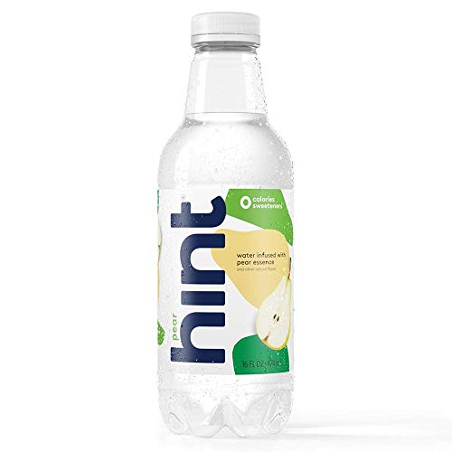 Product Cover Hint Water Pear (Pack of 12) 16 Ounce Bottles Pure Water Infused with Pear Zero Sugar Zero Calories Zero Sweeteners Zero Preservatives Zero Artificial Flavor