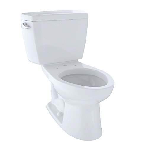 Product Cover TOTO CST744SL#01 Drake 2-Piece Ada Toilet with Elongated Bowl, Cotton White