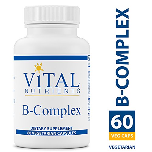 Product Cover Vital Nutrients - B-Complex - Balanced High Potency B Vitamin Complex - Supports Energy Production, Metabolism and Heart Health - Gluten Free - 60 Vegetarian Capsules per Bottle