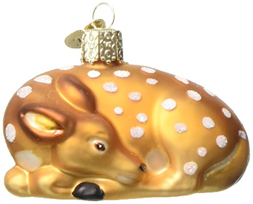 Product Cover Old World Christmas Animal Collection Glass Blown Ornaments for Christmas Tree Fawn