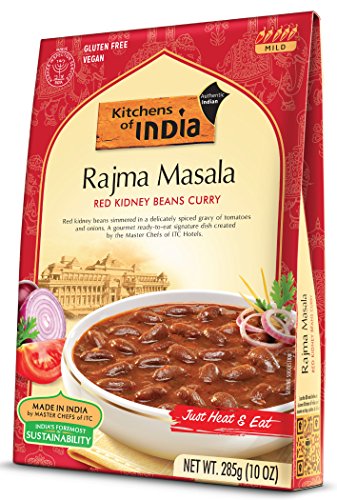 Product Cover Kitchens Of India Ready To Eat Rajma Masala, Red Kidney Bean Currry, 10-Ounce Boxes (Pack of 6)