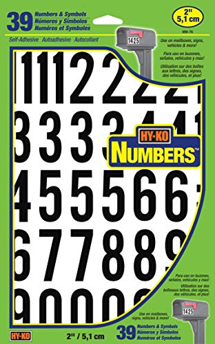 Product Cover Hy-Ko Products MM-7N Self Adhesive Vinyl Numbers 2