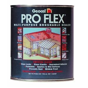 Product Cover Geocel 22200 Pro Flex Multi-Purpose Brushable Repair Coating, 1 qt Can, Crystal Clear