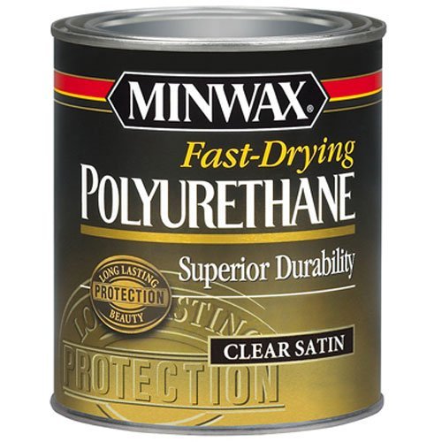 Product Cover Minwax 230104444 Fast Drying Polyurethane Satin, 1/2 pint