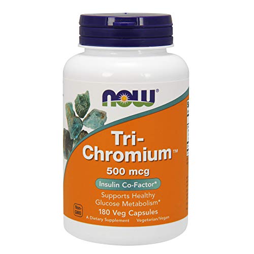 Product Cover Now Supplements, Tri-Chromium 500 mcg with Cinnamon, 180 Veg Capsules