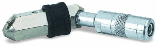 Product Cover Lumax Silver LX-1406 Coupler. Swivels in a Full 360 Circle and Locks in Place. 45 Degree Angle Gives Easy Access to Most Grease Fittings