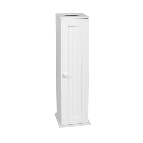 Product Cover Zenith Home Corp E9153WWMV Country Cottage Toilet Tissue Cabinet, White