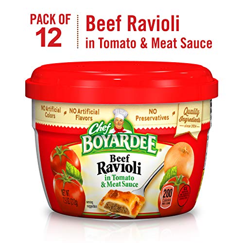 Product Cover Chef Boyardee Beef Ravioli, 7.5-Ounce Microwavable Bowls (Pack of 12)