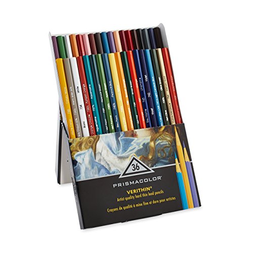 Product Cover Prismacolor Premier Verithin Colored Pencils, Assorted Colors, 36 Pencils, Pack of 1 Box (2428)
