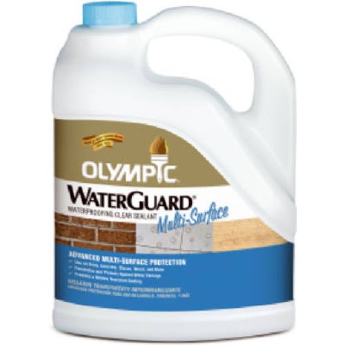 Product Cover Olympic Stain Waterguard Waterproofing Sealant for Wood, Concrete, Brick, Clear, 1-Gallon