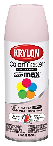 Product Cover Krylon K05352607 ColorMaster Paint + Primer, Satin, Ballet Slipper, 12 oz.