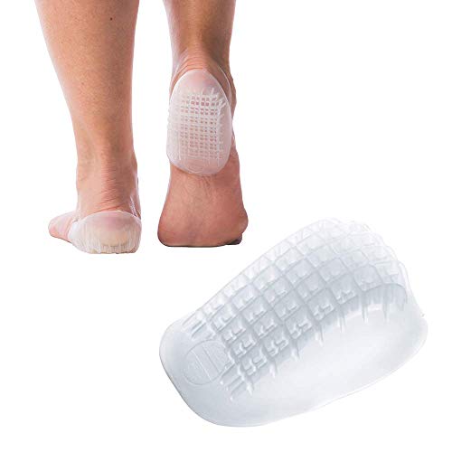 Product Cover Tuli's Heavy Duty Gel Heel Cup, TuliGEL Shock Absorption Cushion Insert for Plantar Fasciitis, Sever's Disease and Heel Pain Relief, Regular