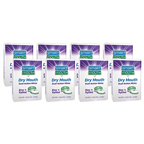 Product Cover SmartMouth Dry Mouth Relief Mints, Great Mint Flavor (Pack of 8)