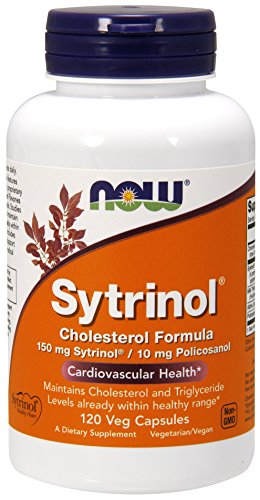 Product Cover NOW Supplements, Sytrinol, Cholesterol Formula, with 150 mg Sytrinol and 10 mg Policosanol, 120 Veg Capsules