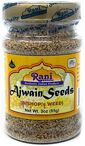 Product Cover Rani Ajwain Seeds (Carom Bishops Weed) Spice Whole 3oz (85g) ~ Natural | Vegan | Gluten Free Ingredients | NON-GMO | Indian Origin