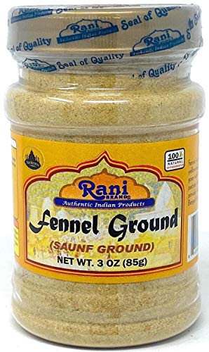 Product Cover Rani Fennel Ground (Saunf) Powder Spice 3oz (85g) All Natural ~ Gluten Free Ingredients | NON-GMO | Vegan | Indian Origin