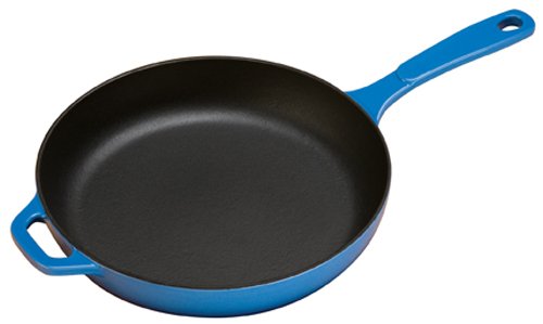 Product Cover Lodge EC11S33 Enameled Cast Iron Skillet, 11-inch, Caribbean Blue