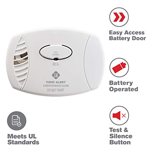 Product Cover First Alert Carbon Monoxide Detector| No Outlet Required, Battery Operated, CO400