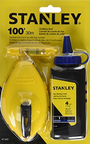 Product Cover Stanley 47-443 3 Piece Chalk Box Set - 4-Ounce bottle Blue Stanley Chalk & Plastic Line Level