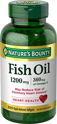 Product Cover Nature's Bounty Fish Oil 1200 mg Omega-3, 200 Rapid Release Softgels