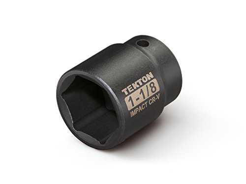 Product Cover TEKTON 47761 1/2-Inch Drive by 1-1/8-Inch Shallow Impact Socket, Cr-V, 6-Point