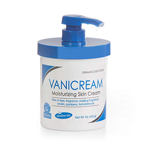 Product Cover Vanicream Moisturizing Skin Cream with Pump | Fragrance and Gluten Free | For Sensitive Skin | Soothes Red, Irritated, Cracked or Itchy Skin | Dermatologist Tested | 16 Ounce (Pack of 1)