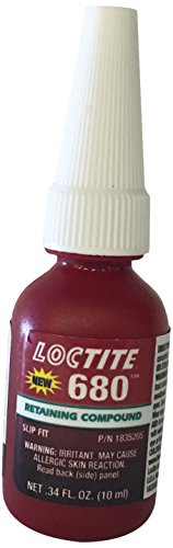 Product Cover Loctite 680 442-68015 10ml Retaining Compound, High Strength and Viscosity, Green Color