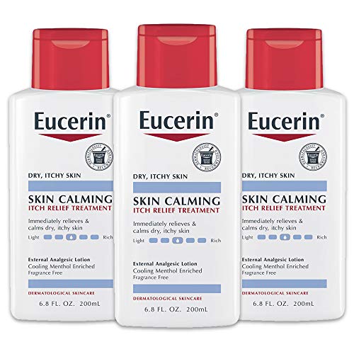 Product Cover Eucerin Skin Calming Itch Relief Lotion - Full Body Lotion for Dry, Itchy Skin - 6.8 fl. oz. Bottle (Pack of 3)