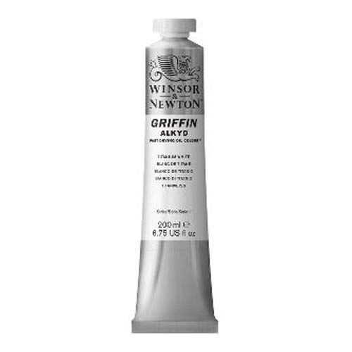 Product Cover Winsor & Newton Griffin Alkyd Fast Drying Oil Color Tube, Titanium White, 200-ml Tube