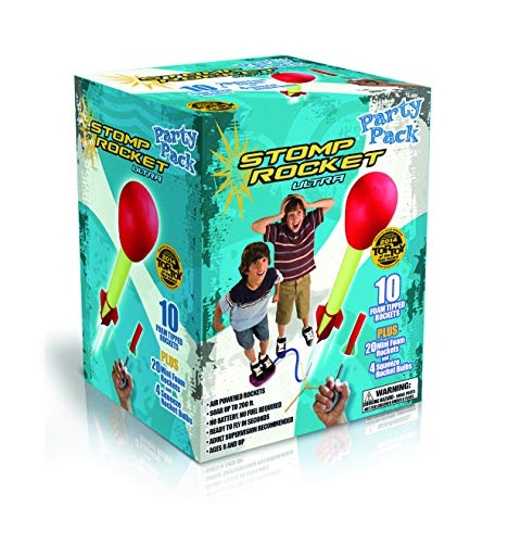 Product Cover Stomp Rocket Ultra Rocket Party Pack, 30 Rocket Combo - Great Outdoor Rocket Toy Gift for Boys and Girls Ages 6 (7, 8, 9) Years and Up - Comes with Toy Rocket Launcher and Rockets