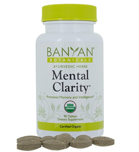 Product Cover Banyan Botanicals Mental Clarity - USDA Organic - 90 Tablets - Promotes Memory, Focus, Concentration*